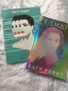 Katy perry - Prismatic world tour book and Witness tour books