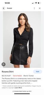 Kookai black button Roxana shirt