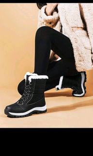 Lace-up Front Thermal lined snow boots