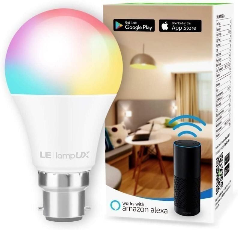 LUMIMAN Smart Light Bulbs, Alexa Light Bulb, WiFi Full Color Changing Light  Bulb, Music Sync, Warm to Cool White Smart Bulb, A19 800LM 7.5W, Works