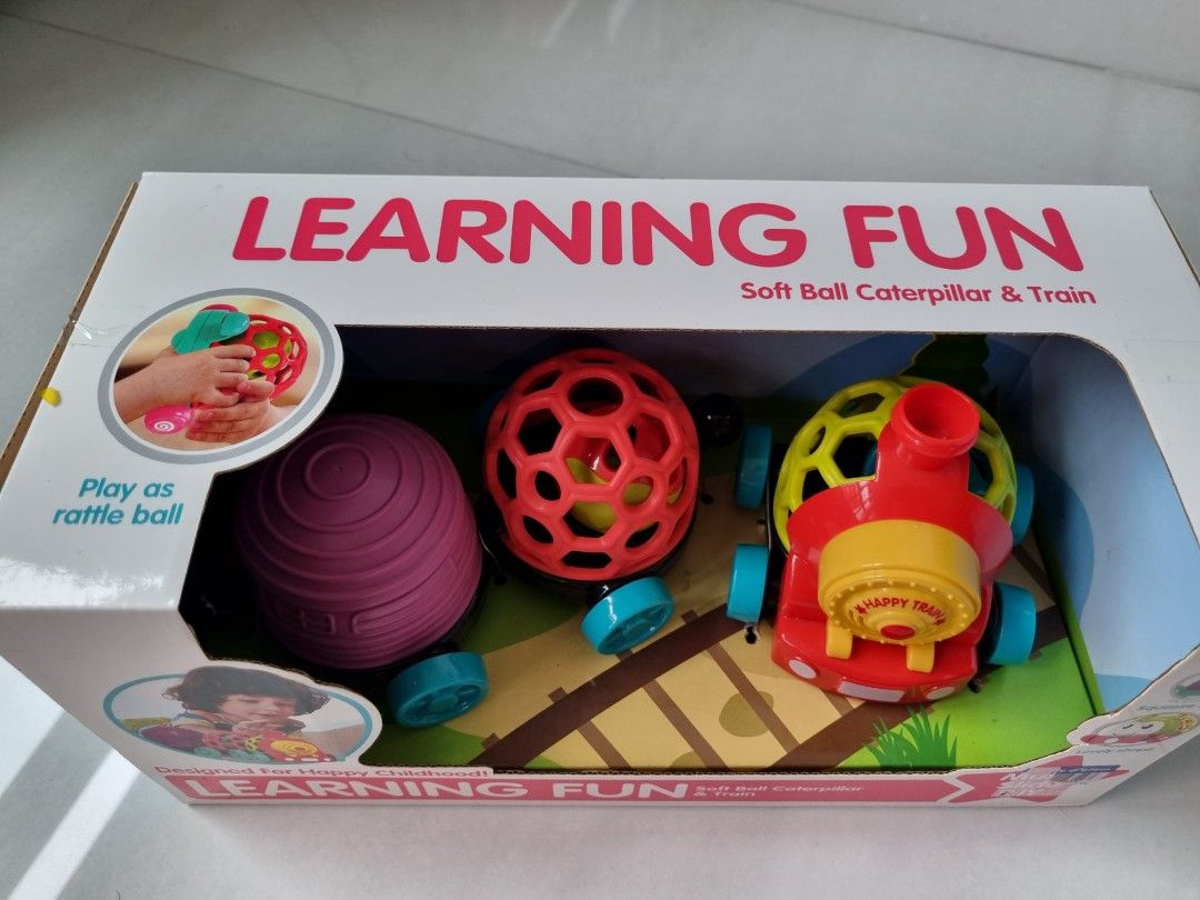 Learning Fun Softball caterpillar & train toy, Babies & Kids, Infant
