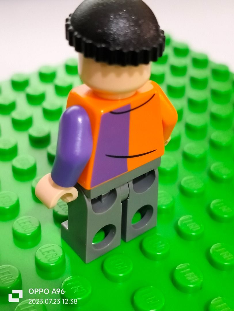 Lego two top face minifigure