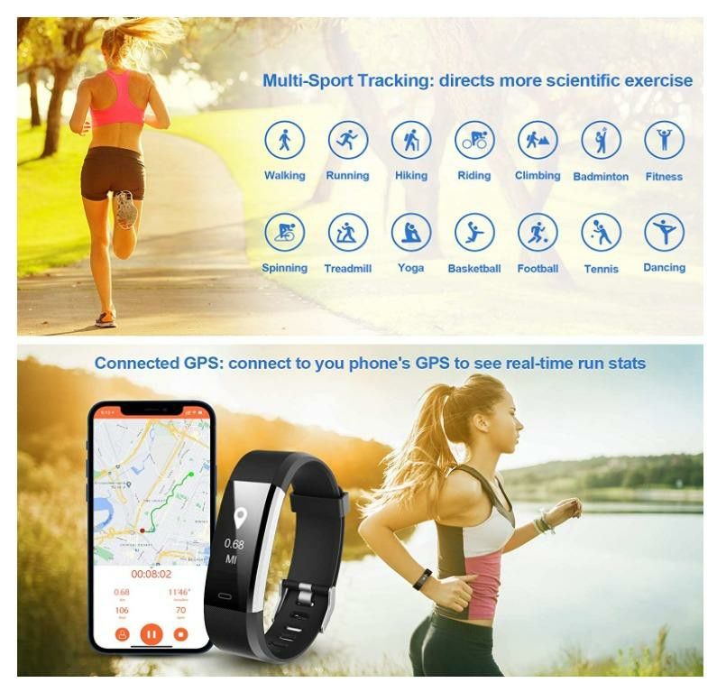 Letscom fitness tracker waterproof outlet