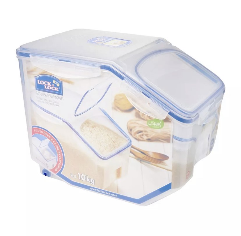 Lock & Lock Rice Container, Furniture & Home Living, Kitchenware