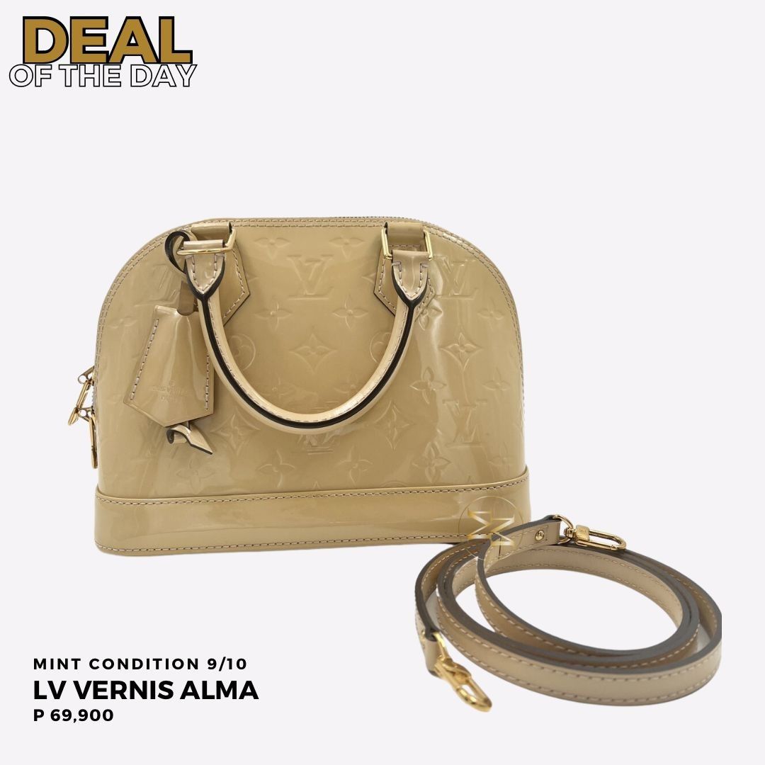 Louis Vuitton Alma Bb Vernis, Luxury, Bags & Wallets on Carousell