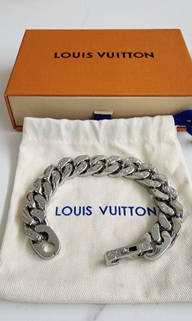 Louis Vuitton MONOGRAM Lv Chain Links Bracelet (M69988) in 2023