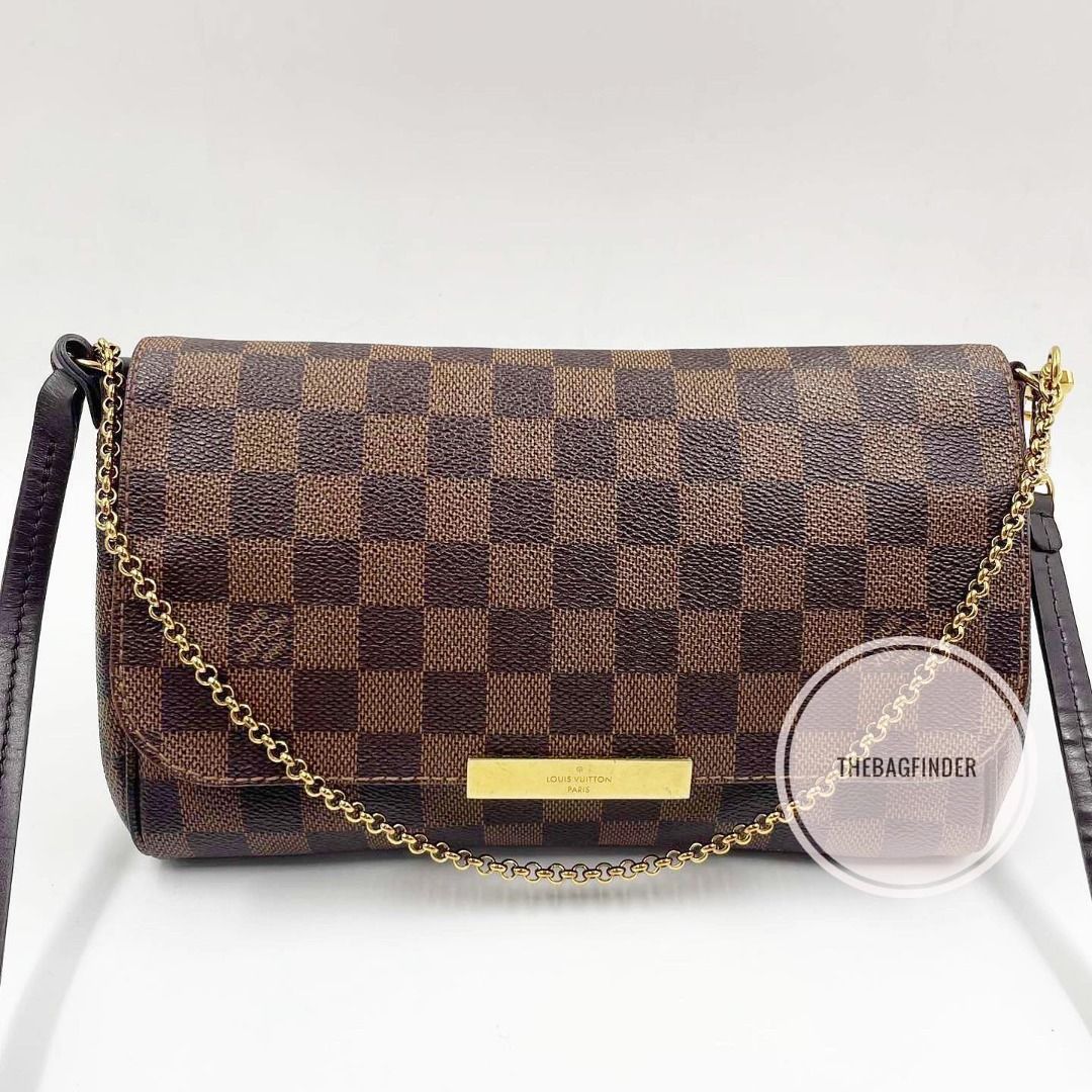 Lv favourite mm in Damier Ebene, Luxury, Bags & Wallets on Carousell