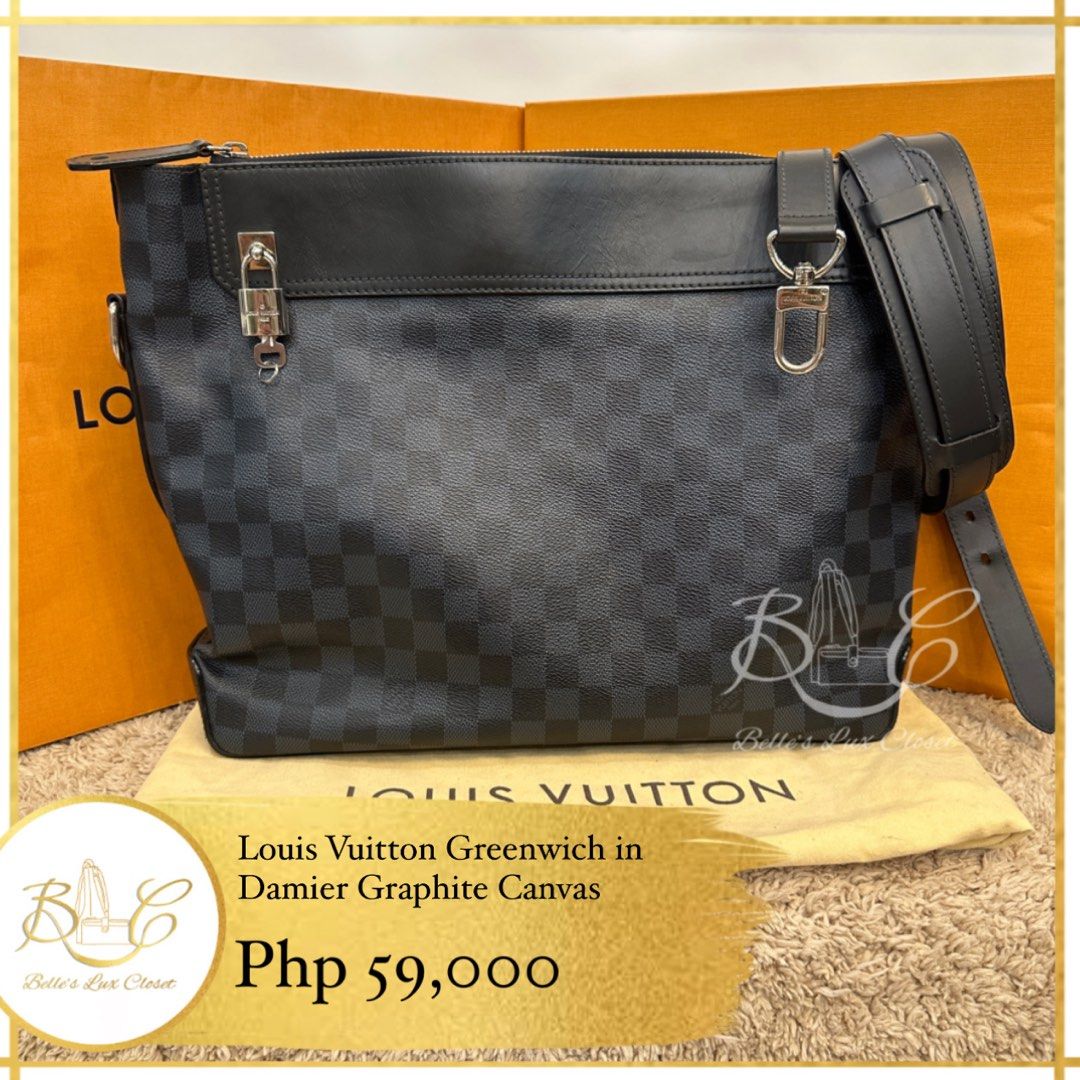 Louis Vuitton Greenwich Damier Graphite, Luxury, Bags & Wallets on