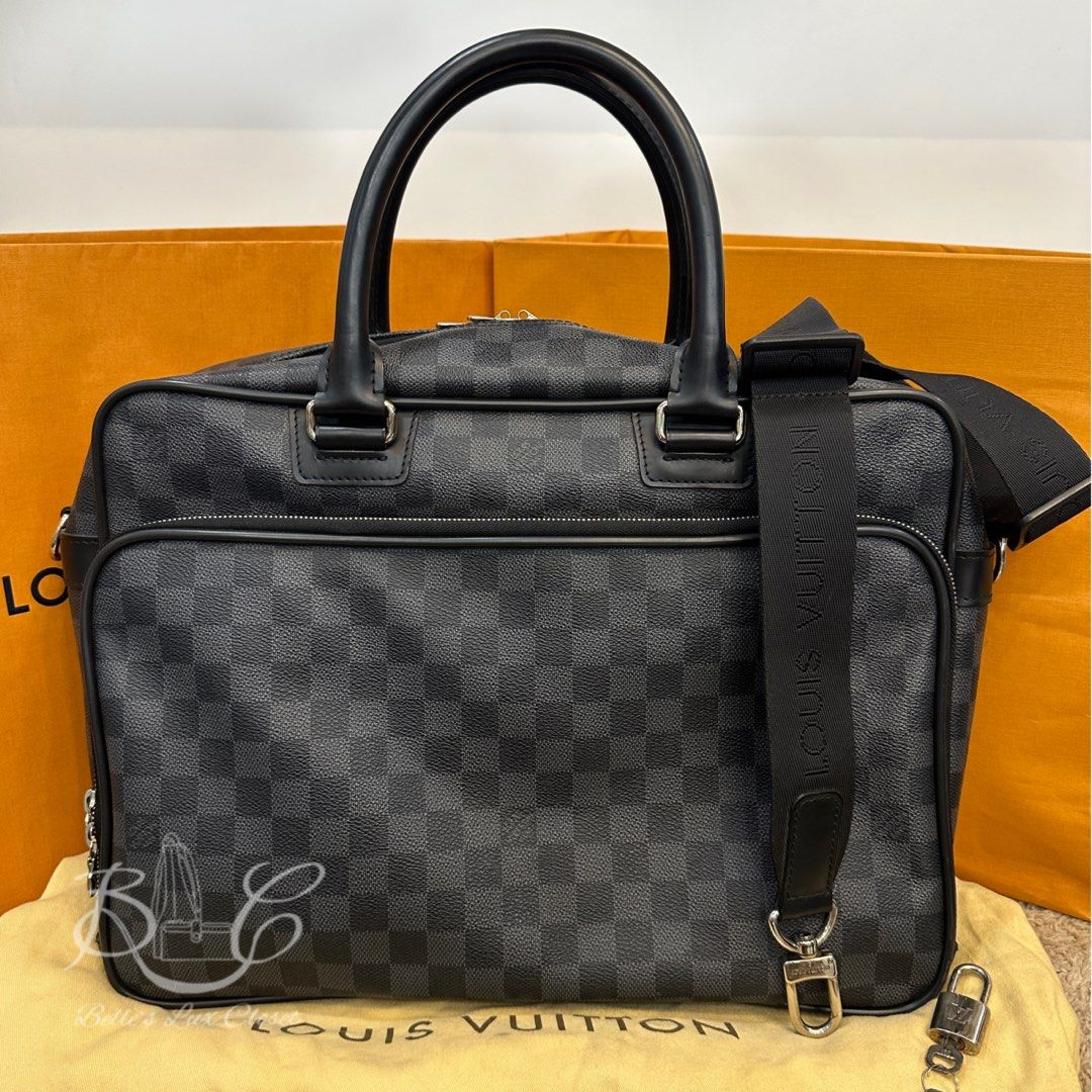 Louis Vuitton Icare Business Bag Blue Damier Graphite Canvas in