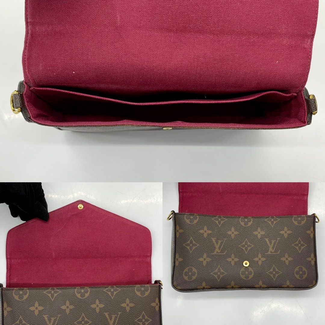 LOUIS VUITTON M61276 MONOGRAM POCHETTE FELICIE RFID CHAIN SHOULDER BAG  237032336 *, Luxury, Bags & Wallets on Carousell