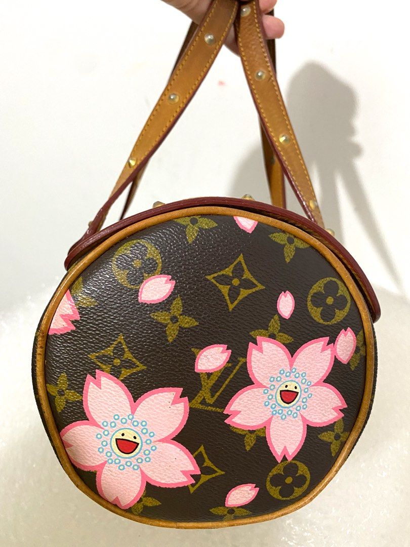 Louis Vuitton Brown, Pattern Print x Takashi Murakami Monogram Cherry Blossom Papillon 30