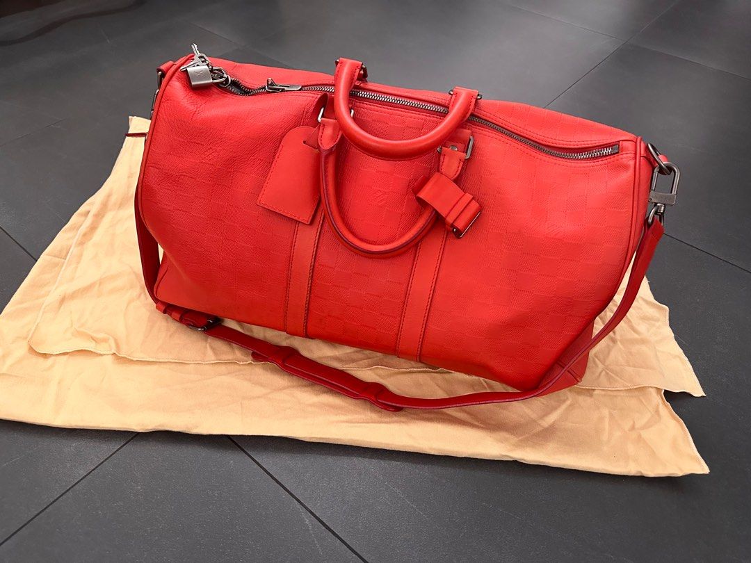 Louis Vuitton Damier Infini Keepall 45 Bandouliere Duffel Luggage