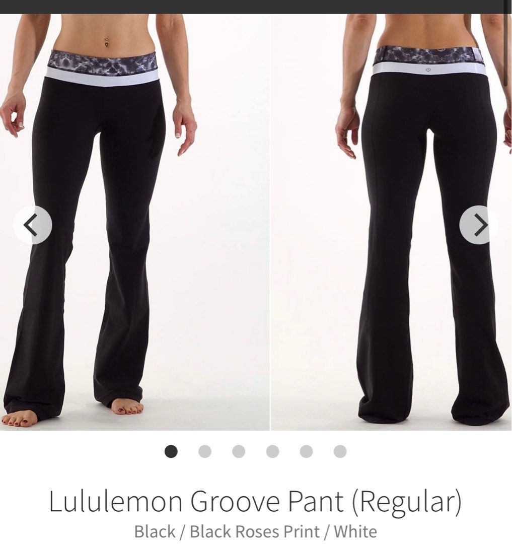 lululemon groove pants, Women's Fashion, Activewear on Carousell