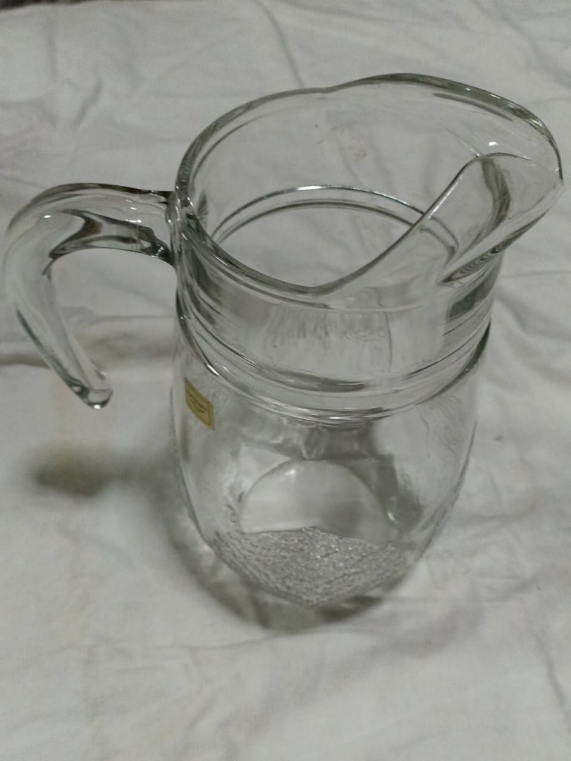 Luminarc Glass Water Pitcher (Made in France), Furniture & Home Living