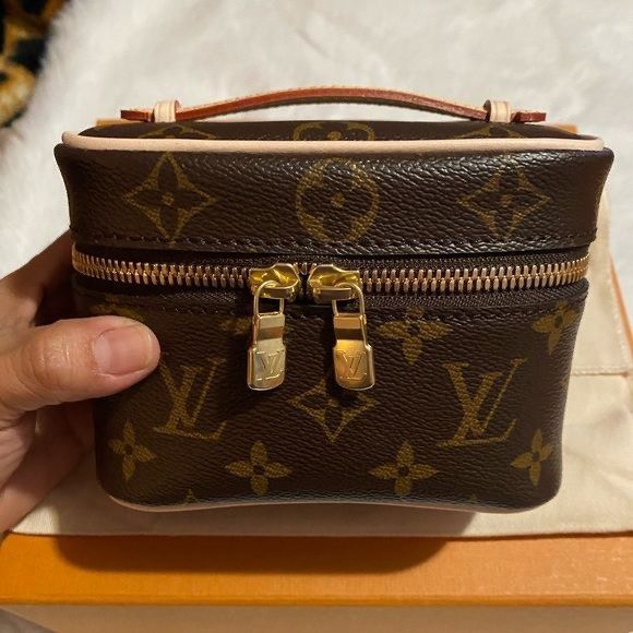 LV Nice Nano full set with strap, Luxury, Bags & Wallets on Carousell