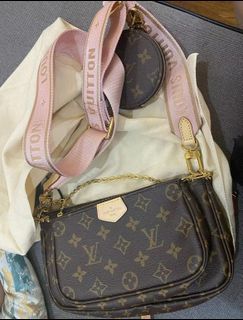 LV New wave multi pochette pink, Luxury, Bags & Wallets on Carousell