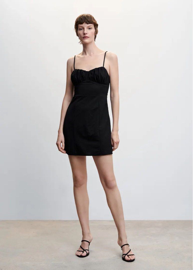 juniors' black party dress Everlane Cashmere Long-Sleeve Mini Dress In Black, Size XS