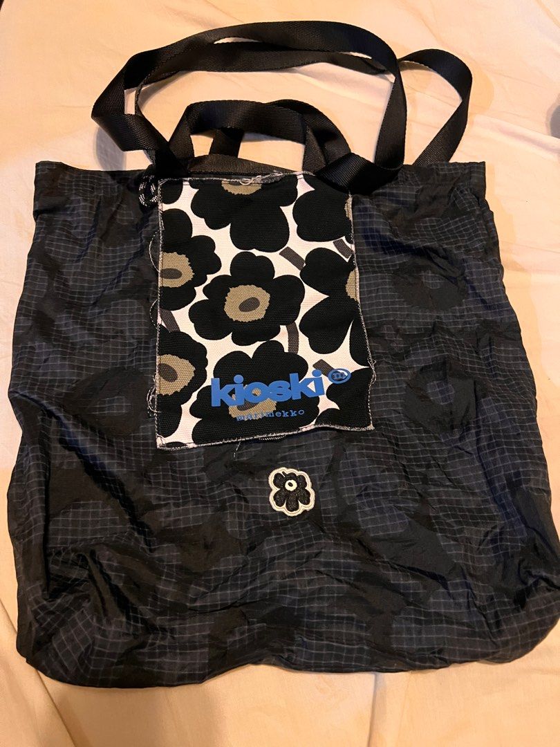 Marimekko Funny Tote Unikko bag, 名牌, 手袋及銀包- Carousell