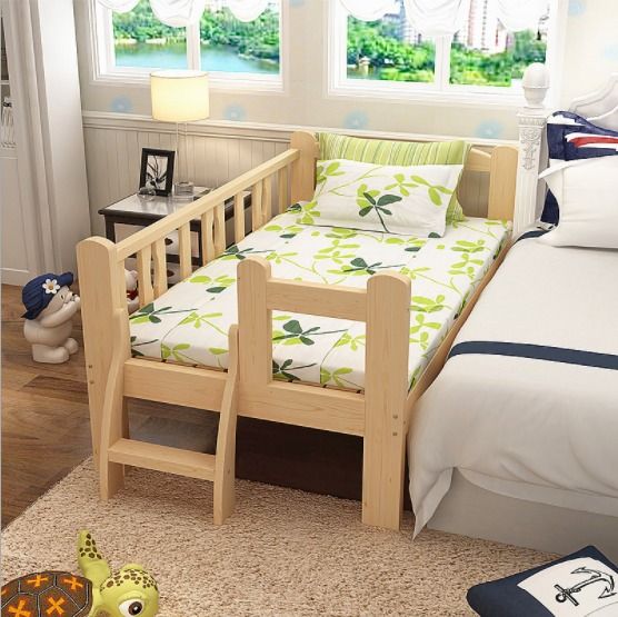 Mattress Only Katil Bayi Wooden Baby Bed Cot Attached to