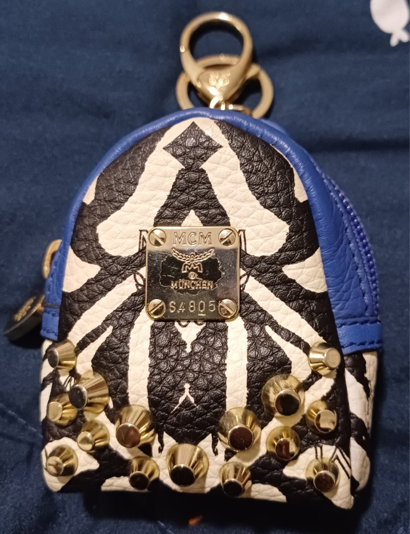 MCM backpack keychain, Luxury, Bags & Wallets on Carousell