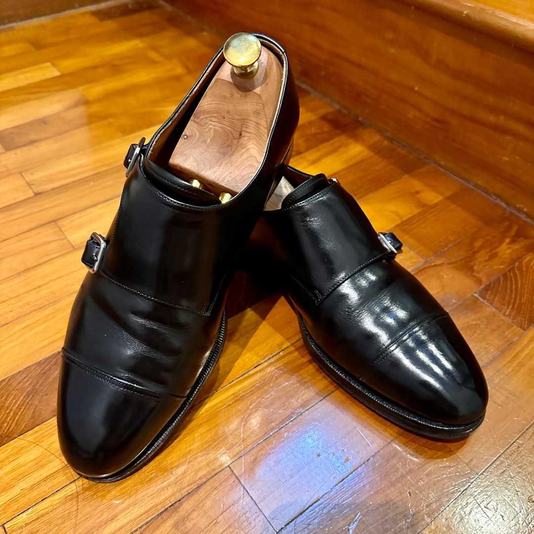 Meermin Double Monk Strap in Black Size US9 UK8 EU42 Men s
