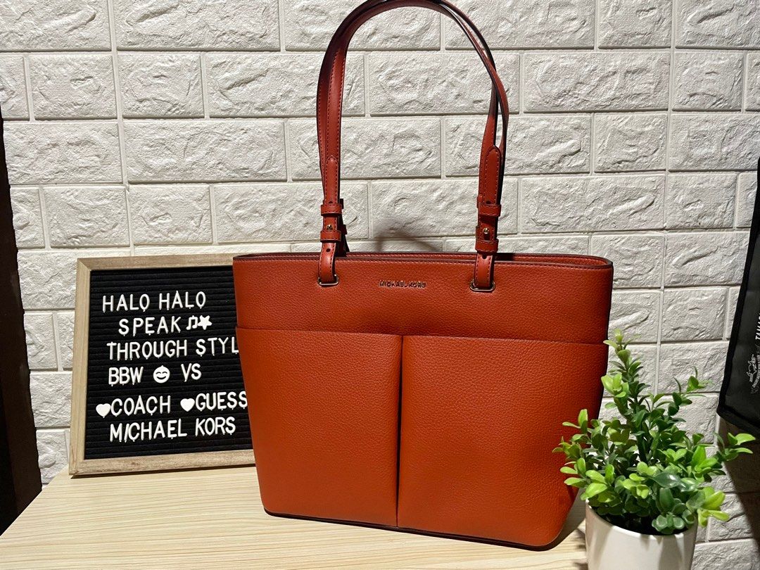 Michael kors shop bedford tote orange