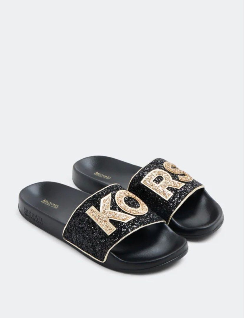 Michael kors shop sparkle slides
