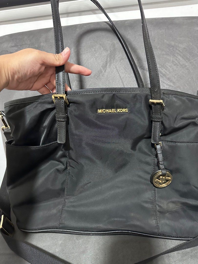 Michael kors clearance diaper bag black