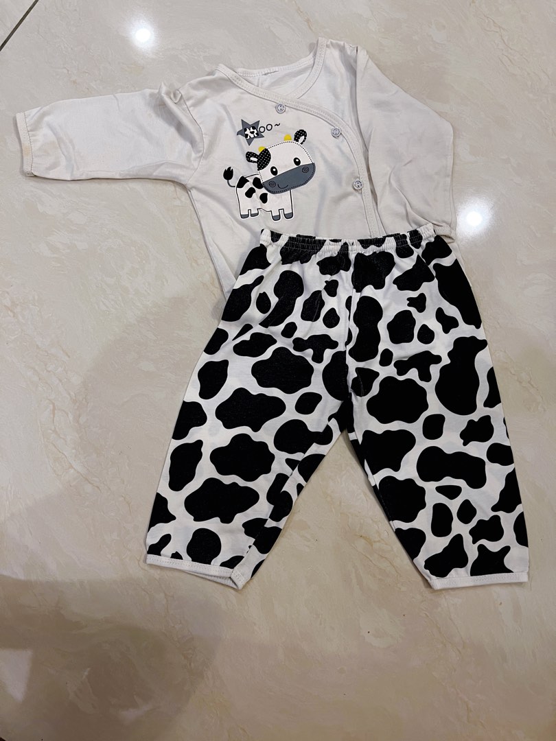 Moo Moo Cow Pyjamas Babies Kids Babies Kids Fashion on Carousell