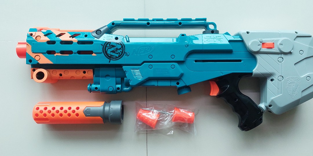  Nerf Longshot CS-6 Blue - Rare Discontinued Model : Toys & Games