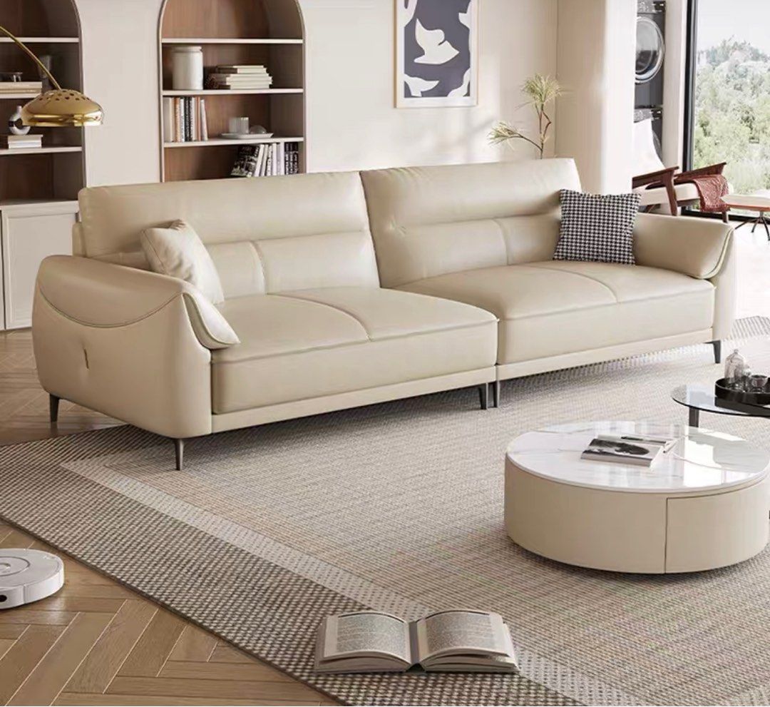 Modern italian store leather sofa