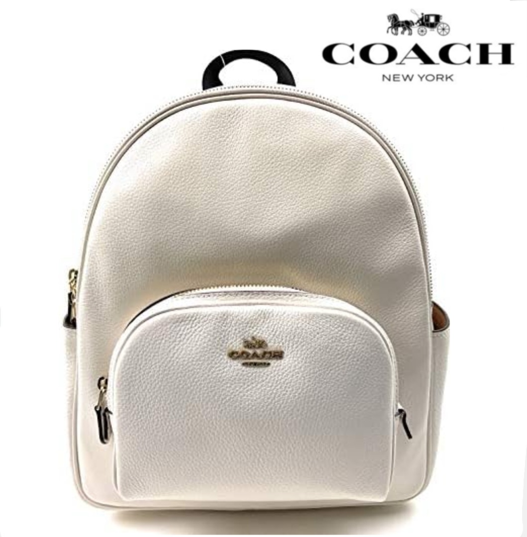 White coach clearance backpack purse