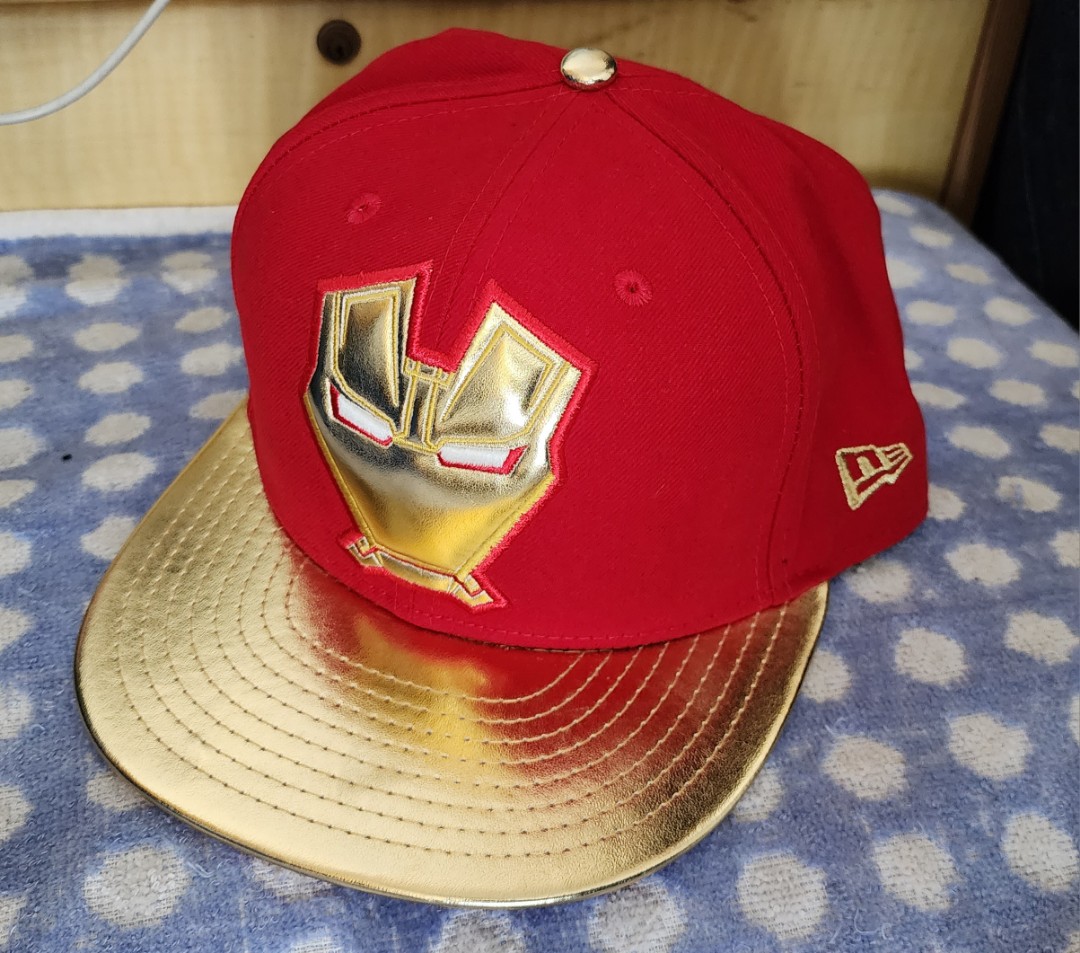 New Era Cap METALLIO FACE IRONMAN 3OFFICIAL 7 3/4 Marvel 帽59FIFTY