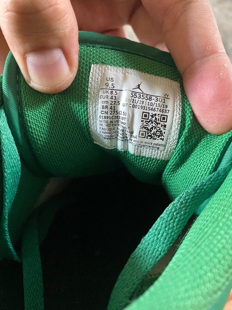 jordan 1 pine green 7y