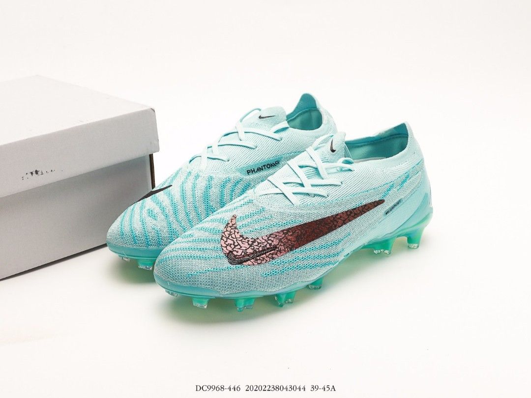 NIKE PHANTOM GX ELITE blue green football shoes US 8 US 11