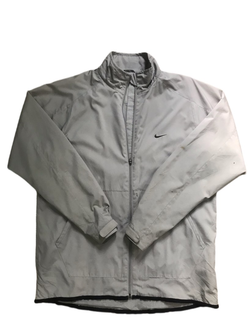 Nike hotsell silver windbreaker