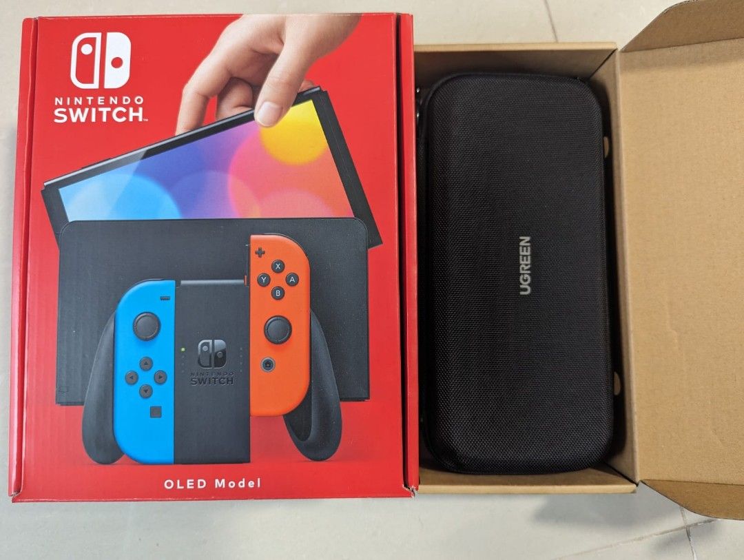 Nintendo Switch OLED + Mario Kart 8 + UGreen Case, Video Gaming, Video ...