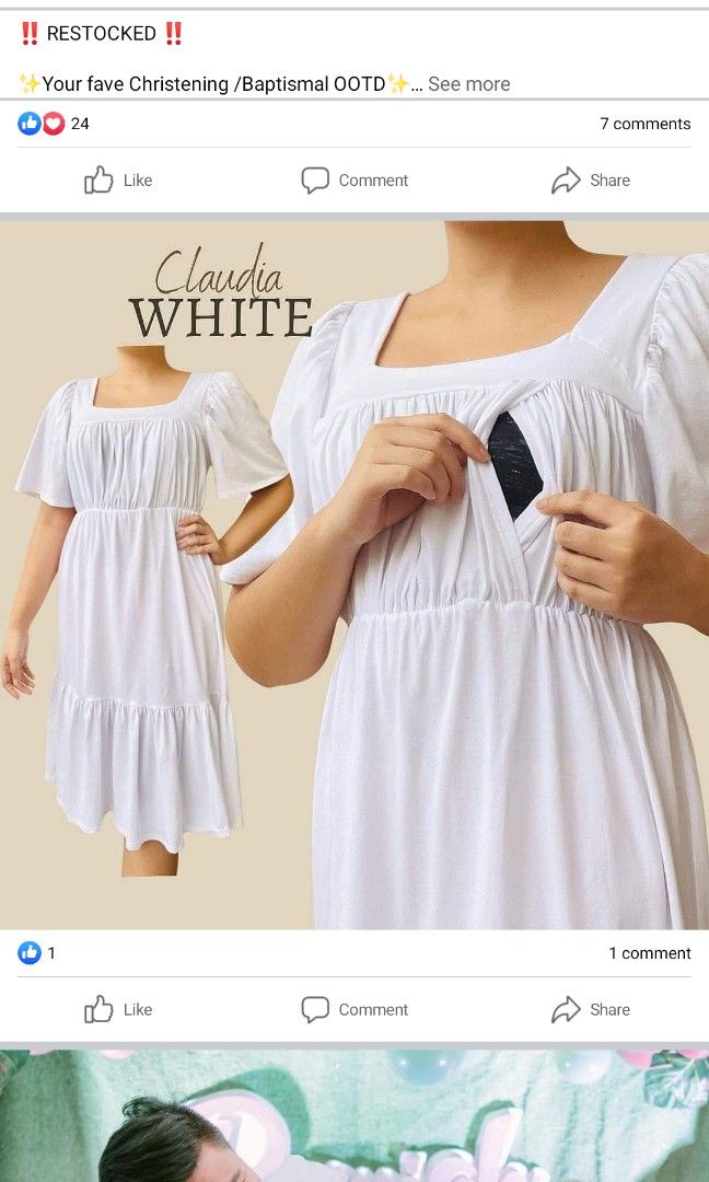 Breastfeeding christening dress cheap