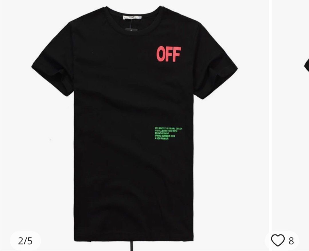 off white Men s Fashion Tops Sets Tshirts Polo Shirts on
