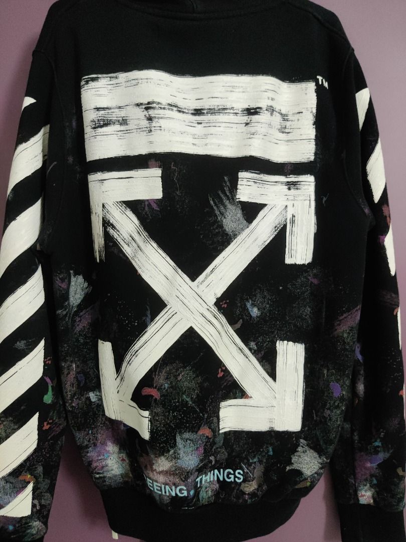 Off white galaxy store zip up hoodie