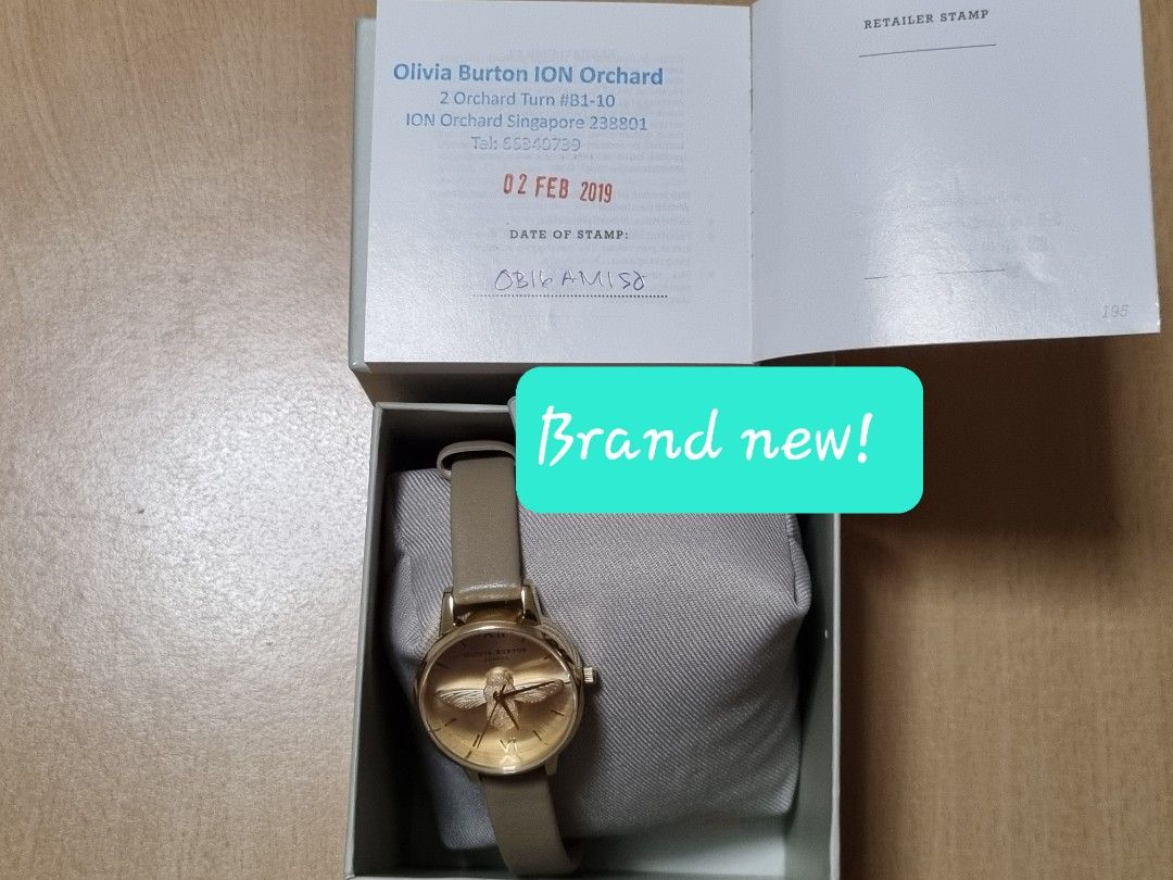 Olivia Burton OB16AM150 Sold Out Watch Design Brand New in Box Unique Bee Design Women s Fashion Watches Accessories Watches on Carousell