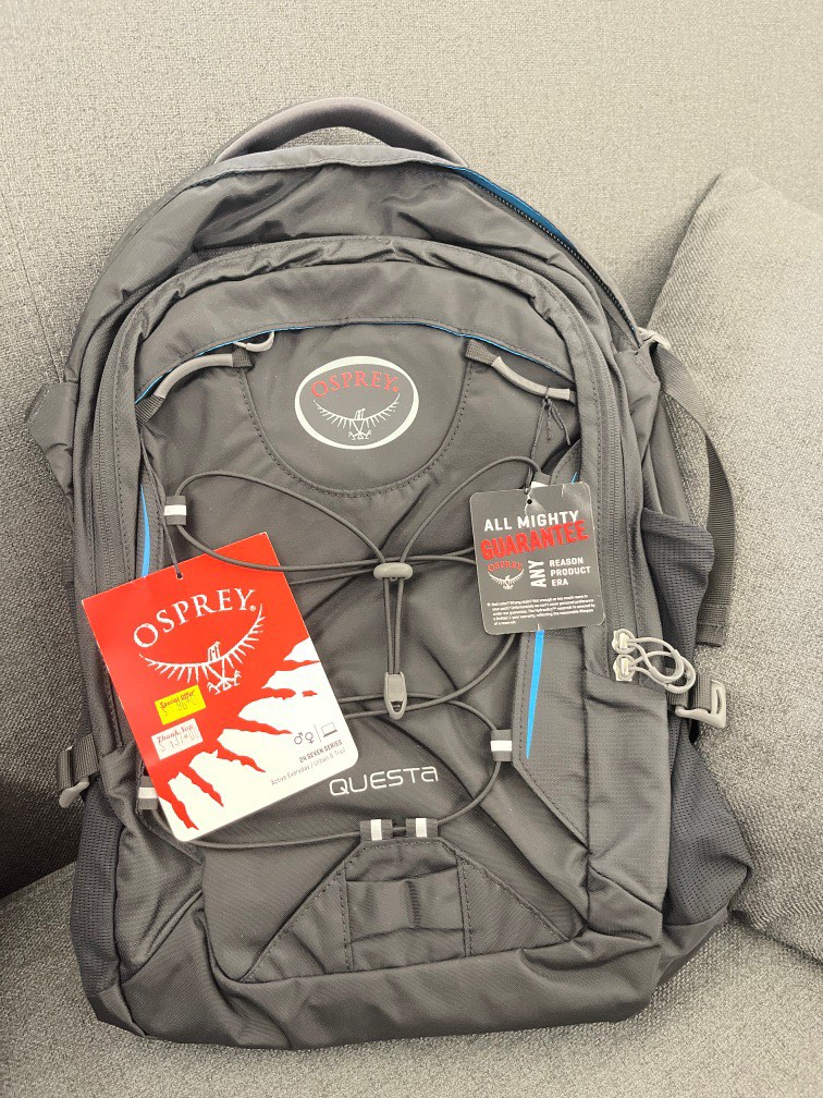 Osprey Questa 27L Black Backpack 24 Seven Series, Men's Fashion, Bags