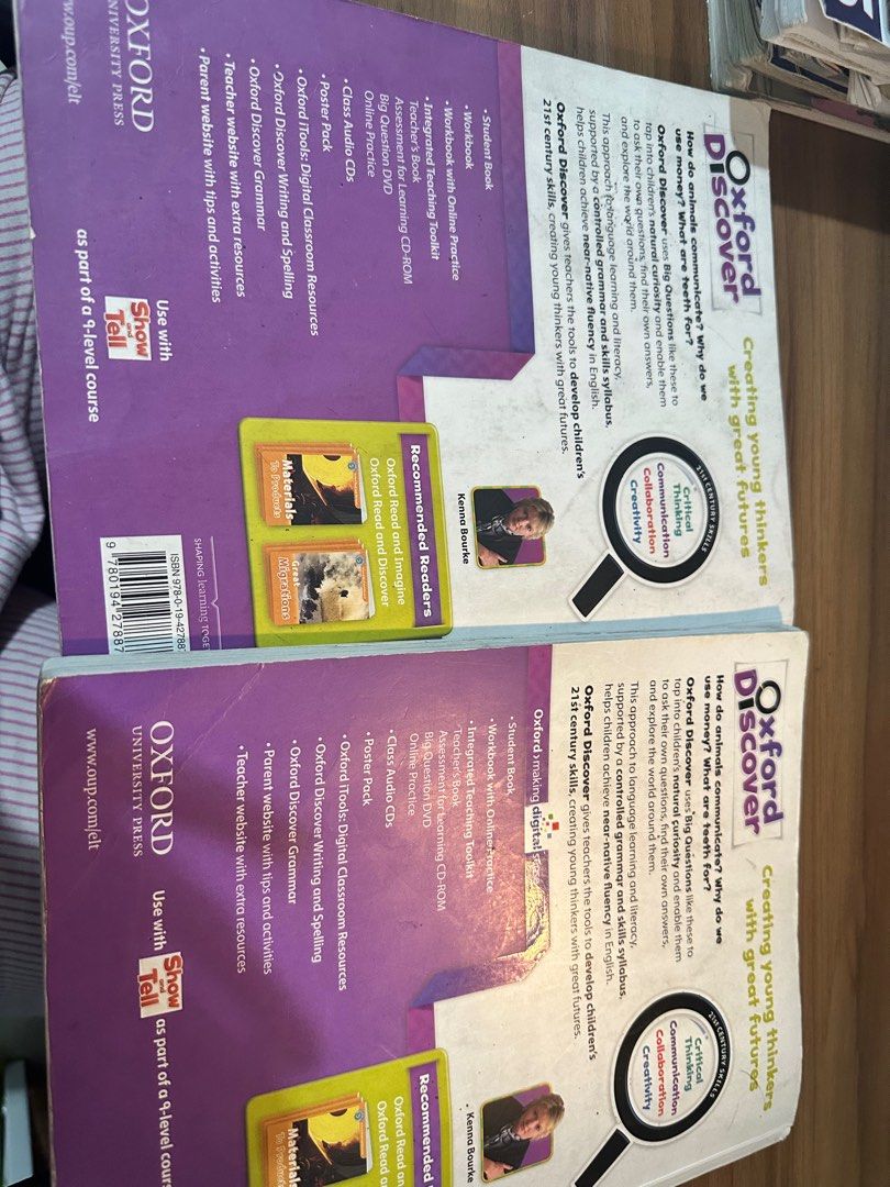 Oxford discover 5 student book dan workbook 5 2pc on carousell