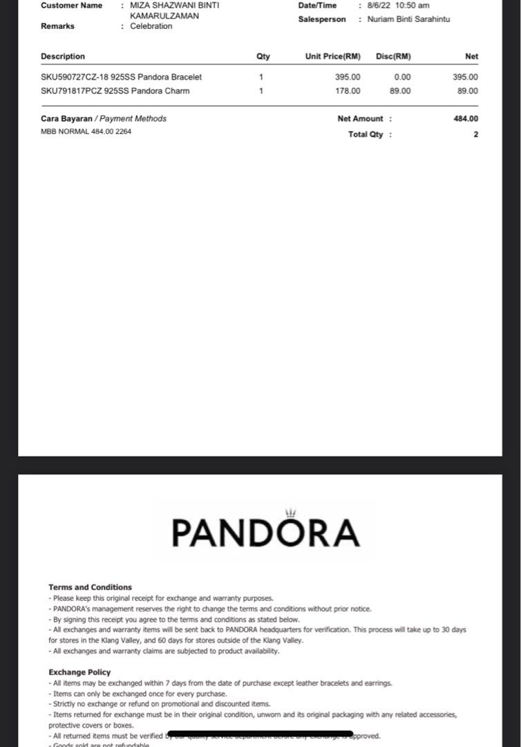 Purchase pandora online hotsell