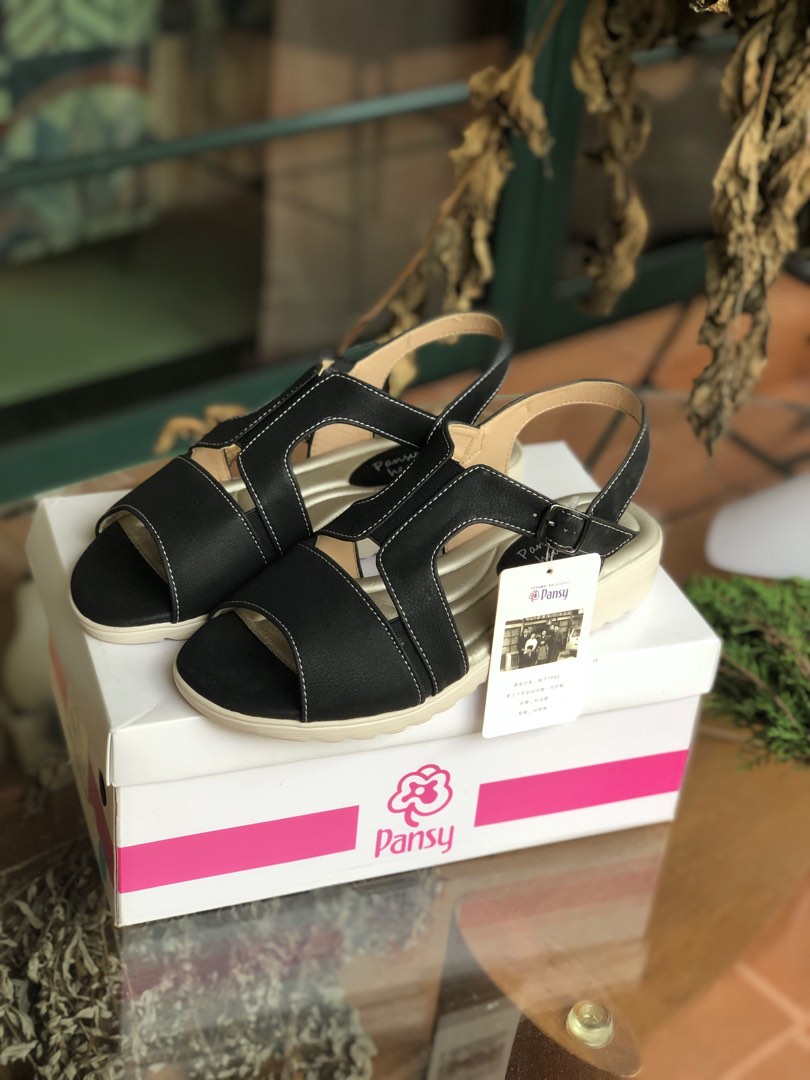Pansy Japanese Black Sandals Comfort LL Women s Fashion Footwear