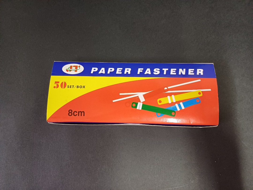 Paper fastener - 50 sets, 興趣及遊戲, 手作＆自家設計, 文具 - Carousell