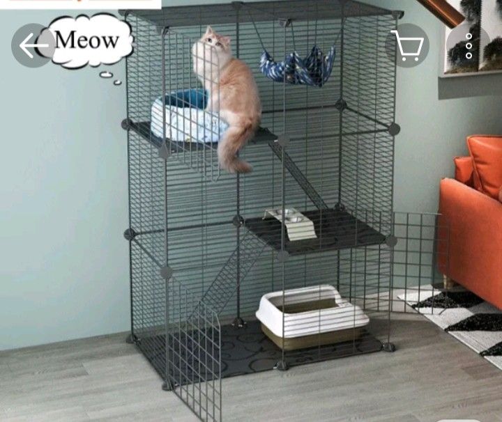 Pet cage rest area