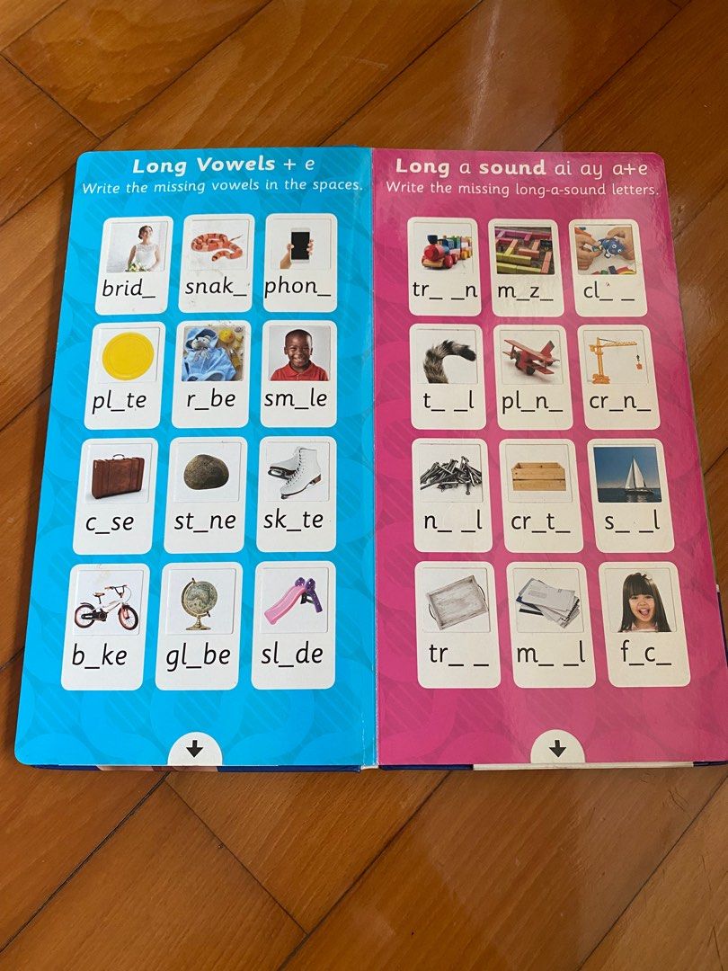 Phonics Pullthetab book, 興趣及遊戲, 書本 & 文具, 小朋友書 Carousell
