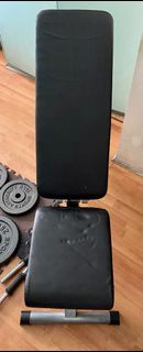 Plates and WeightLifting Bench 