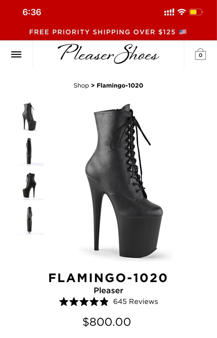 Pleaser Flamingo 8 pole shoes Carousell